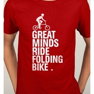 Folding Bike Foldies Brompton Tern Bicycle Tern Mountain Bike Short Sleeve T-shirt ( Short Sleeve )