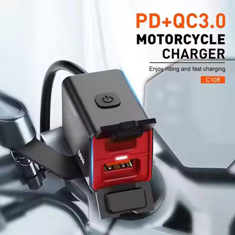 Premium Motorcycle Usb C Fast Charger Pd+qc3.0 60w Charger 12v/24v Phone Vehicle-mounted C Adapter T