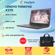 Laptop Lenovo X270 Core I7 G6 Ram 4/8 Gb Ssd 256 Gb layar 12.5" 