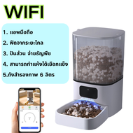 6L เครื่องให้อาหารอัตโนมัติ พร้อมกล้องวิดีโอ เครื่องจ่ายอาหารสัตว์เลี้ยง สําหรับสุนัข แมว Smart Pet 