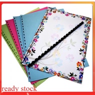 1 buku  A4 BINDING SET WITH COMB 30 SHEET Colour White Folio Set Stationery Buku Folio Warna Putih
