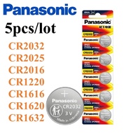 5Pcs Original Panasonic CR2032 CR2025 CR2016 CR1632 CR1616 CR1620 CR1220 Lithium Battery CR2032 Batt