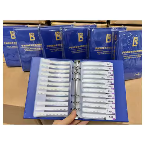 LB Tool SMD 01005 0201 Resistor Capacitor Material Book 0R to 10M Component Assortment Kit Phone Rep