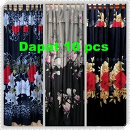 Door Curtain Business Package Size 90 x 200 | Curtains Contents 10 pcs