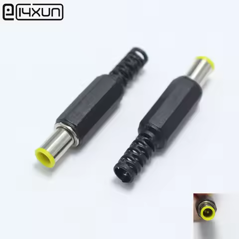 2pcs 6.5mm x 4.4mm with 1.3mm Pin Power DC Plug Connector charger Plastic dc adapter 6.5 x 4.4 mm dc