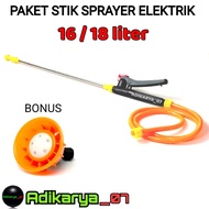 PAKET KOMPLIT Stik + Handle + Selang Sprayer Elektrik Stik Sprayer Stik Semprotan Hama Stik Semprota