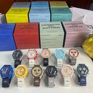Swatch &amp; OMG Co Branded Bioceramic นาฬิกาข้อมือควอตซ์แฟชั่น สายเซรามิค กันน้ํา สําหรับคู่รัก