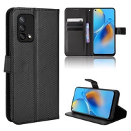 OPPO A91 Casing Flip Phone Holder Stand OPPO Reno 3 Case Wallet PU Leather Back Cover