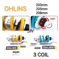 MONOSHOCK OHLINS LC135 Y15ZR SYM VF31 185CC ADJUSTABLE 203MM/205MM/208MM