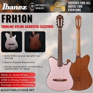 Ibanez FRH10N Thinline Nylon Acoustic-Electric Guitar, Rose Gold Metallic Flat ( FRH10N-RGF / FRH-10