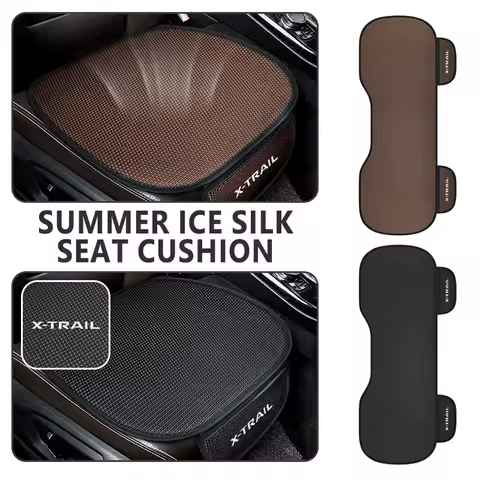 Breathable Cooling Summer Car Seat Cover Mat Phone Storage For Nissan X-Trail Murano Skyline Kawasak