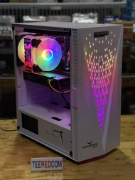 คอมประกอบ CPU 10หัว การ์ดจอ 4GB เเรงๆสวยๆCPU INTEL XEON E5 2680 V2 Turbo 3.6Ghz 10C 20T/RX 580 4Gb/R