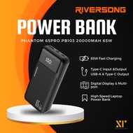 RIVERSONG PHANTOM 65PRO PB103 20000MAH 65W POWER BANK