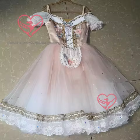 Gabriella Clara Ballet Performance Dress, Competition Costume, Tulle Skirt Performance Outfit, PDE P