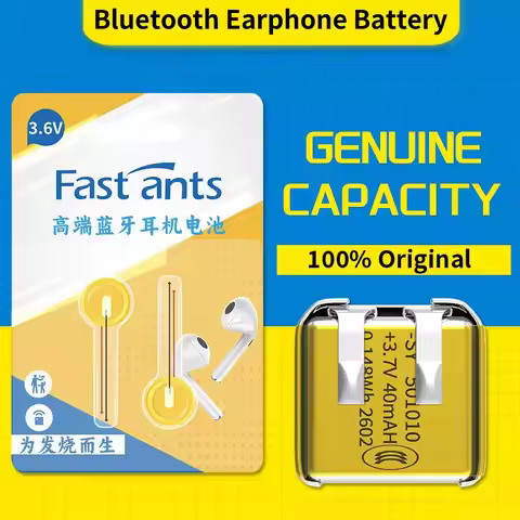 400808 400909 401010 451012 501010 501012 501015 3.7V 40mAh Lithium Polymer Battery for TWS Bluetoot