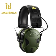 Earmuff ป้องกันเสียงรบกวนทางยุทธวิธีสําหรับการล่าสัตว์ลดเสียงรบกวนอิเล็กทรอนิกส์ป้องกันหูป้องกันพับไ