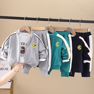 [345346] - 3 in 1 Turtleneck Sport Jacket and Long Pants Set for Boys - Ever Horse Motif Chinese New