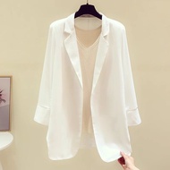 เสื้อแจ็คเก็ตสีขาว Millet พร้อม SPF