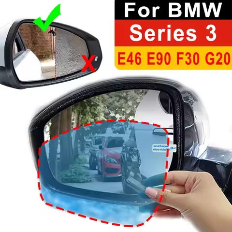Anti Fog Car Mirror Window Clear Film Sticker For BMW Series 3 F30 E90 G20 320d 325i 328i 330i 318i 