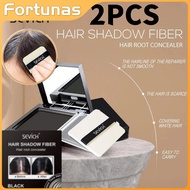 2PCS Sevich Hairline Powder Powder With Powder Puff Easy Use Conceal Hair Flaws Temporary Hair Shado