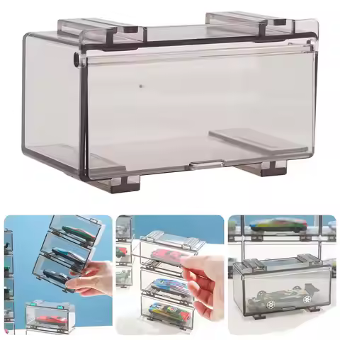 For Hot Wheels Display 1:64 Diecast Model Car Plastic Box Light Tan Display Box Storage For Tomica H