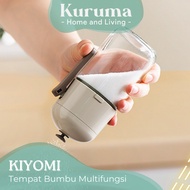 KURUMA - KIYOMI Smart Salt Container Easy Salt Dispenser Bottle Evenly Spice Storage Container Autom