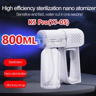 {800ML}Nano Spray Gun YJ-05 Wireless Handheld Portable Disinfection Sprayer Mechine Mite Removal Air