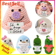 Positive Potato Pickle Creative Knitting Dolls Emotional Support Pickle Cucumber