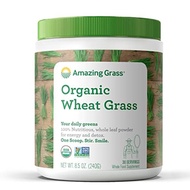 ▶$1 Shop Coupon◀  Amazing Grass Wheat Grass Powder: 100% Whole-Leaf Wheat Grass Powder for Energy, D