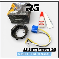 H4 Socket Fitting H4 Lamp Holder Complete Set