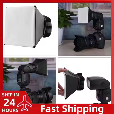 Flash Diffuser Reflector Softbox 125x100mm DSLR Photo Flash Diffuser Light Soft Box Universal Access