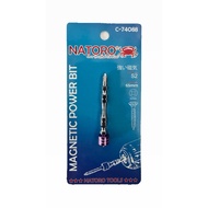 MAGNETIC POWER SKRU BIT S2 X 65MM NATORO TOOLS  1/4Inch SKRU