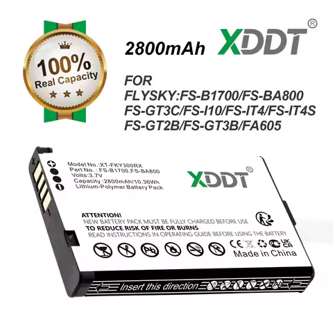 Remote Controller 2800mAh/10.36Wh Battery For Flysky FS-B1700 FS-BA800 FS-GT3C FS-i10 FS-iT4 FS-iT4S