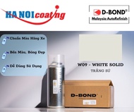 Sơn Xịt Xóa Vết Xước Ô TÔ TOYOTA AVANZA Màu TRẮNG SỨ Code W09 - WHITE SOLID Chính Hãng D-BOND Chất L