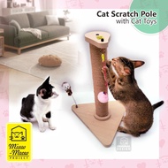 Cat SCRATCHING Post with TOYS Cat SCRATCHING POLE with Cat TOYS Cat SCRATCHING Post with TOYS
