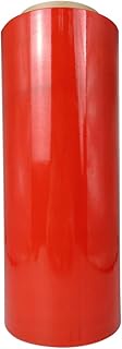 Red Stretch Wrap Plastic Wrap Roll 12”×1000ft 80 Gauge Storage Industrial Wrap Roll Packing Shrink Wrap Film for Moving Shipping