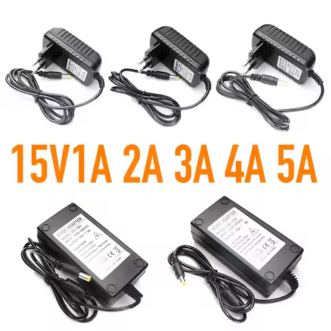 15V LED Driver 220V – 110V AC TO 15V Volt AC Adapter Universal Power Supply Switching Source 1A 2A 3