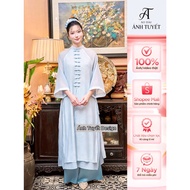 Modern women's ao dai, high quality silk ao dai embroidered with crep fireworks, size 40 - 76Kg