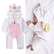 Baby Romper hoodie unicorn hoodie white cute