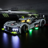 Vaodest LED Light for Lego Technic 42156 Peugeot 9X8 24H Le Mans Hybrid Hypercar Set,Design and Conf