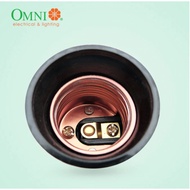 Omni E27 Socket - Push Through Socket, Keyless Socket, Socket Plug