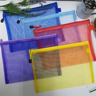 A4, 28x21cm &22z18cm Stationery Pouch Netting with Zipper / Pencil Case Netting / Beg Alat Tulis Ber