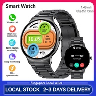 Smart Watch Ultra Thin 8.6mm 1.43 In Heart Rate Health Monitor Voice Assistant Men Women SmartWatch