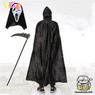 "Mysterious Cloak Scary Spooky Mask Halloween Costume"
