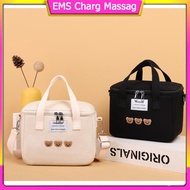 【Ready Stock】 ༉ ︺ ¥ B40 korean version small portable mommy bag insulation bag cute teddy bear bottl