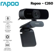 Webcam RAPOO C260 độ phân giải Full HD 1080P - Hãng phân phối chính thức