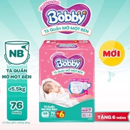 [BOBBY] [MỚI][TẶNG MIẾNG] Tã quần mở một bên dành cho bé sơ sinh size NB70+6/S80