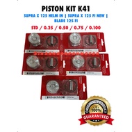 Piston Kit Supra X 125 Helm In | Supra X 125 FI New | Blade 125 FI [STD] [0.25] [0.50] [0.75] [0.100