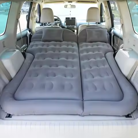 Inflatable Car Travel Bed Camping Mattress With Pillows Mattress SUV Sleeping Pad 175cm*130cm Honeyc