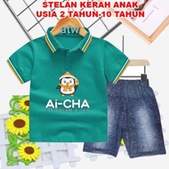Children's WANGKY SET / SEMI JEANS TROUSERS AGES 2 YEARS-10 YEARS (AI-CHA)